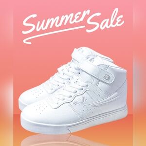 Fila Vulc 13 Women's Hi-Top Athletic Sneaker Triple White